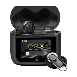 JBL Tour Pro 3 - Black - True Wireless Noise Cancelling earbuds with Smart Charging Case™ - Hero JBL Tour Pro 3 - Black - True Wireless Noise Cancelling earbuds with Smart Charging Case™ - Hero
